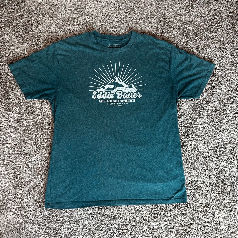 Eddie Bauer T Shirt Mens Large Original Outdoor Outfitter Short Sleeve